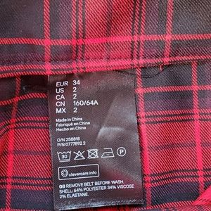 Plaid Christmas skirt